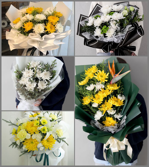 广西百色隆林县金钟山乡白事花束代送